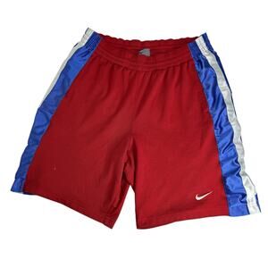 Vintage y2k Nike Red White and Blue Athletic Men's Large Shorts